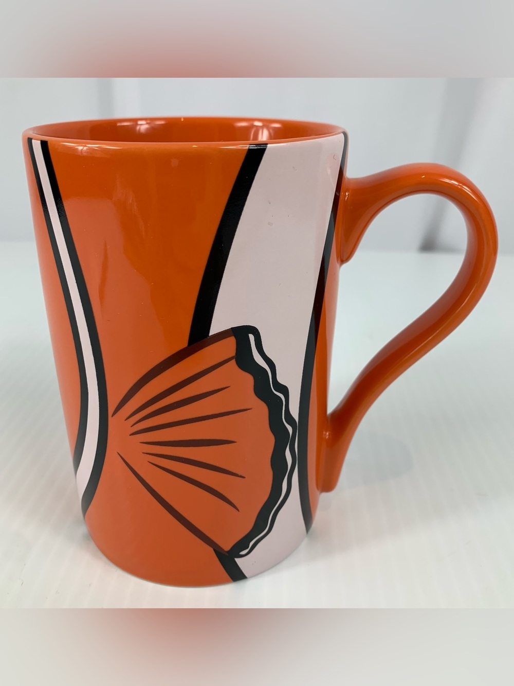 Finding Nemo Orange Tall Ceramic Coffee Cup Vintage Disney Store Mug